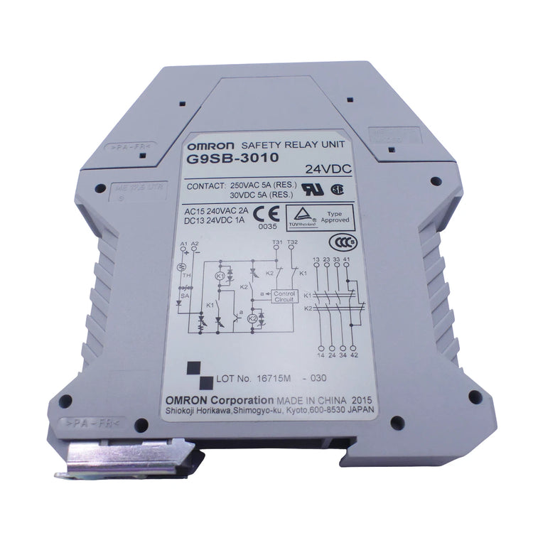 G9SB-3010 | Omron G9SB Series DIN Rail Mounted 24 VDC Safety Relay