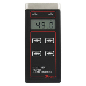 Dwyer 490A-2 Handheld Hydronic Differential Pressure Manometer