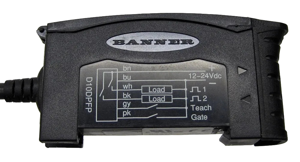 D10DPFP | Banner Engineering D10 Expert Fiber Optic Photoelectric Sensor