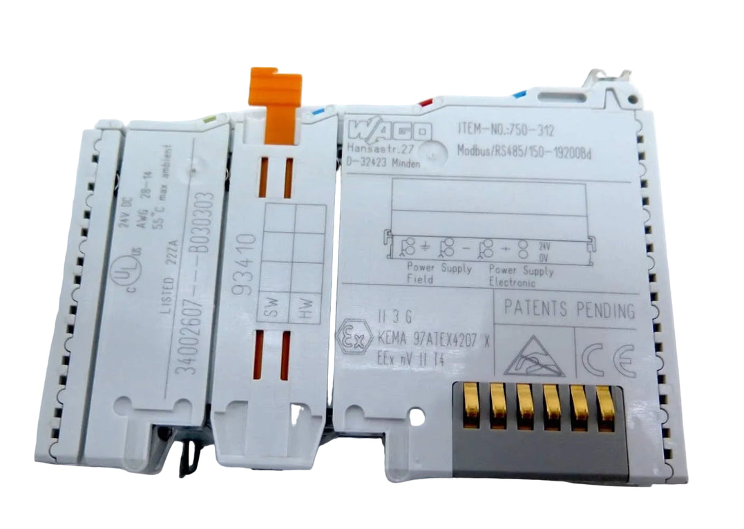 750-312 | Wago MODBUS RTU RS-485 Fieldbus Coupler for WAGO I/O System 750