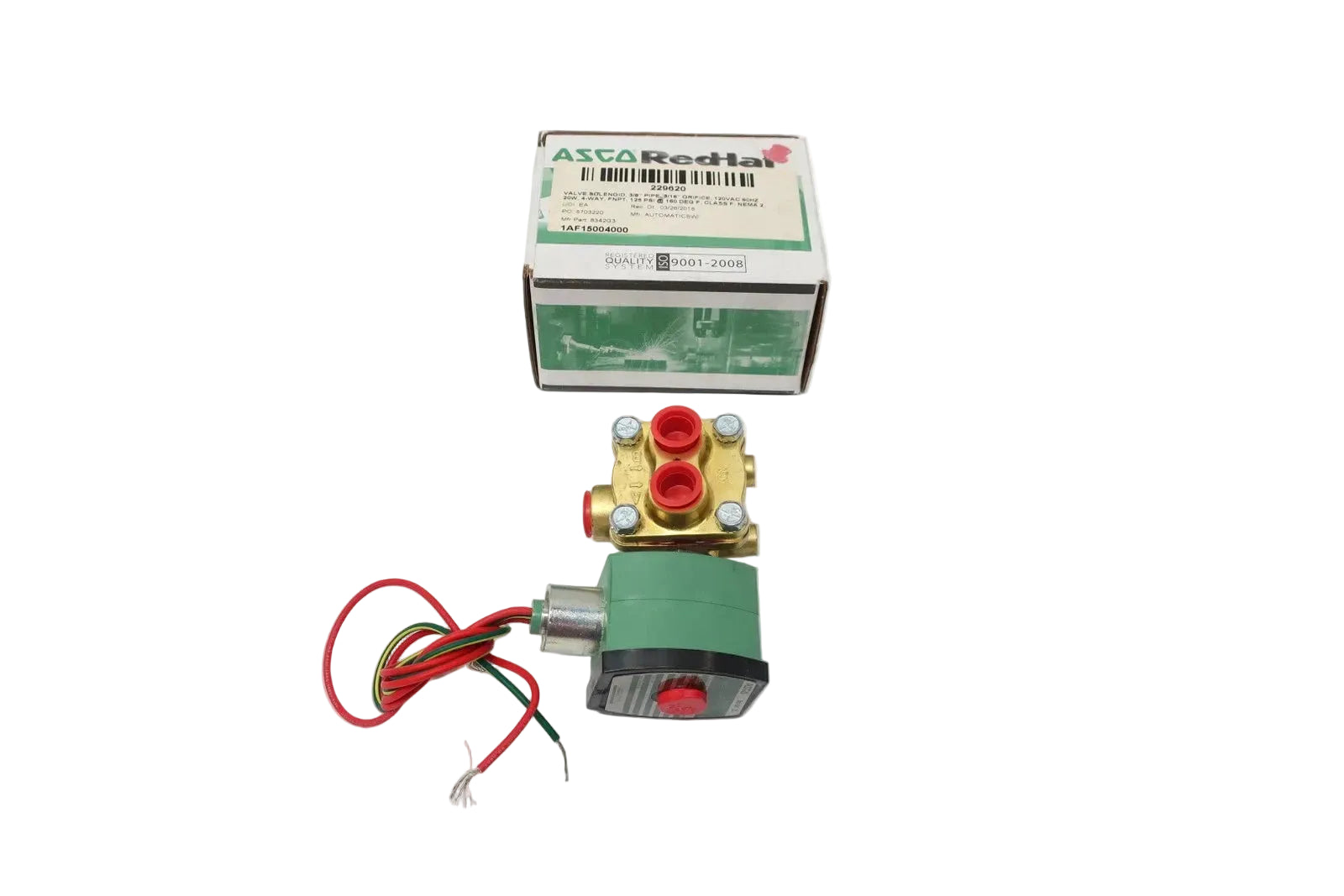 ASCO 8342G003 Series 8342 4-Way 3/8" Solenoid Valve 120V AC