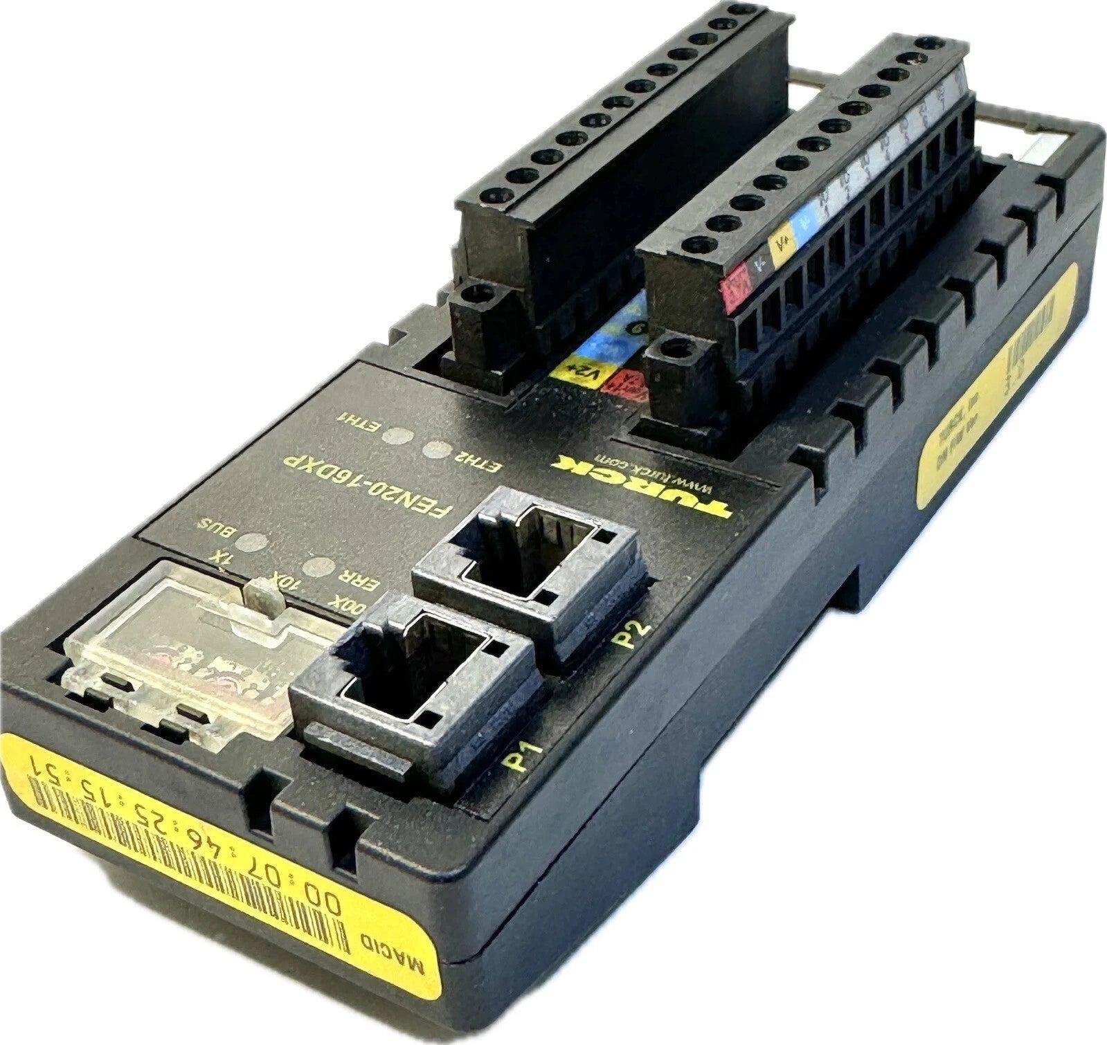 FEN20-16DXP | TURCK FEN20 Multiprotocol Ethernet I/O Module with 16 Digital Channels