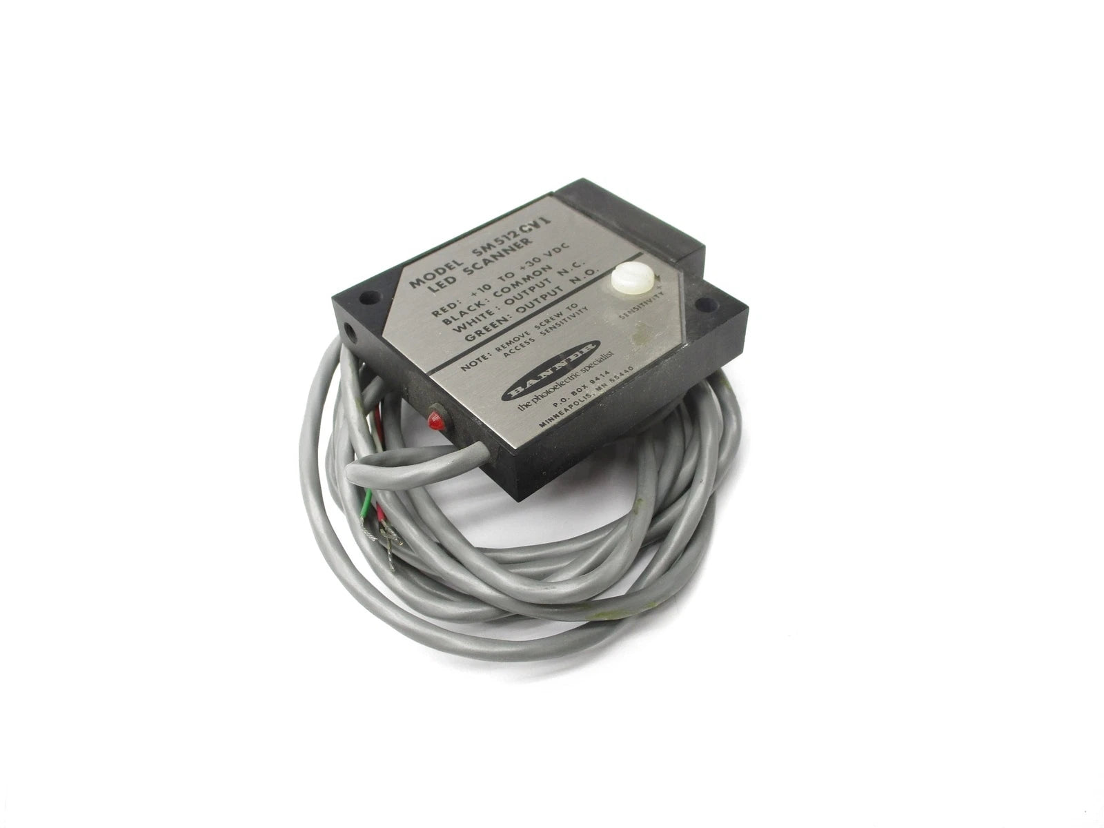 SM512CV1 | Banner Engineering SM512 Convergent Photoelectric Sensor 650 nm