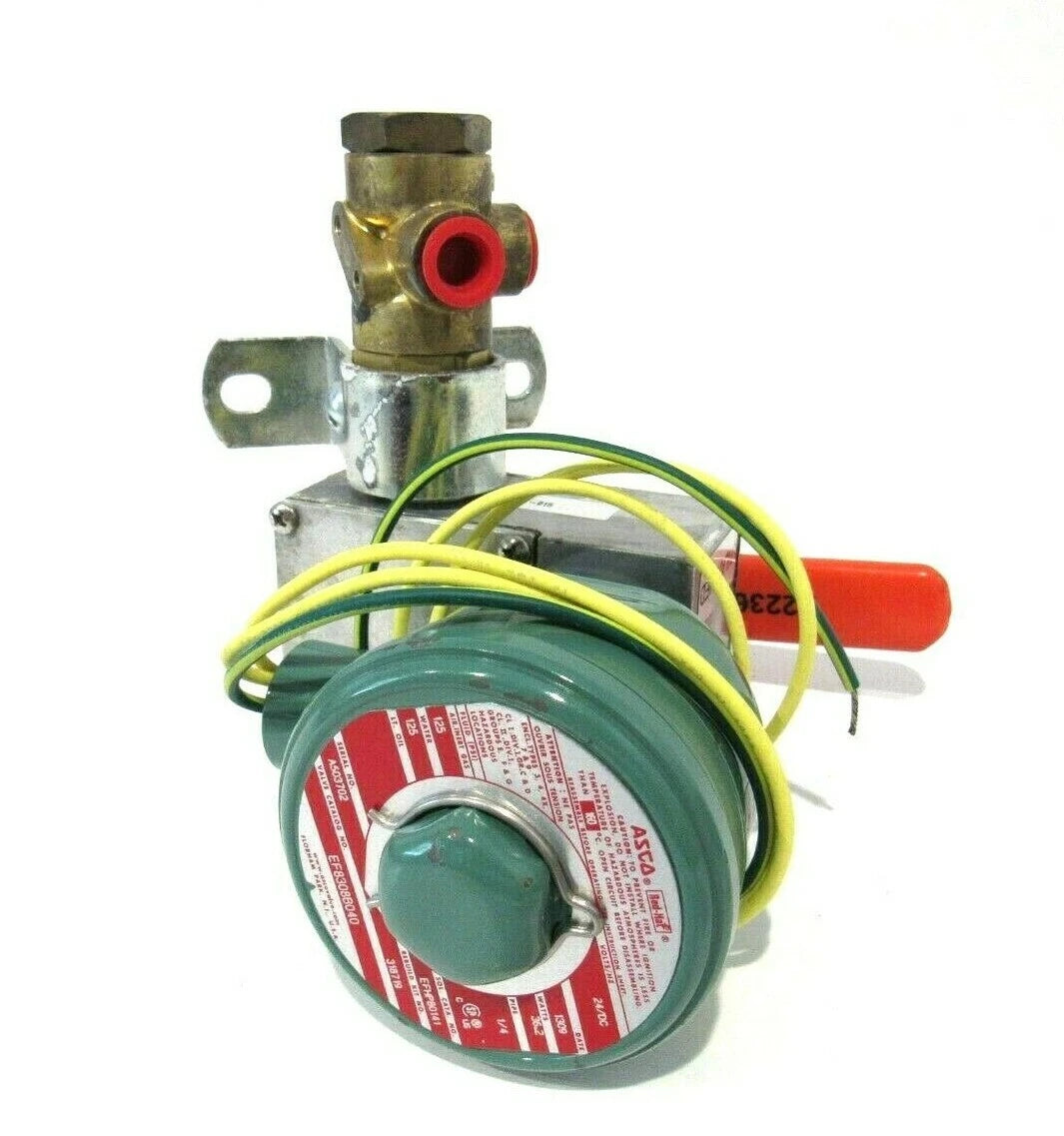 ASCO EF8308B040 Series 8308 Manual Reset Solenoid Valve for Industrial Process and Hazardous Area Applications
