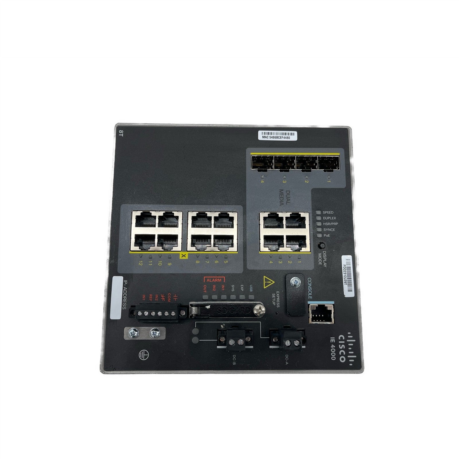 Cisco IE-4000-8GT4G-E Industrial Ethernet Managed Gigabit Switch