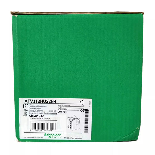 ATV312HU22N4 | Schneider Electric Drive, 3-Phase, 480VAC, 3HP, 5.5A, 2.2kW, IP20, Altivar 31