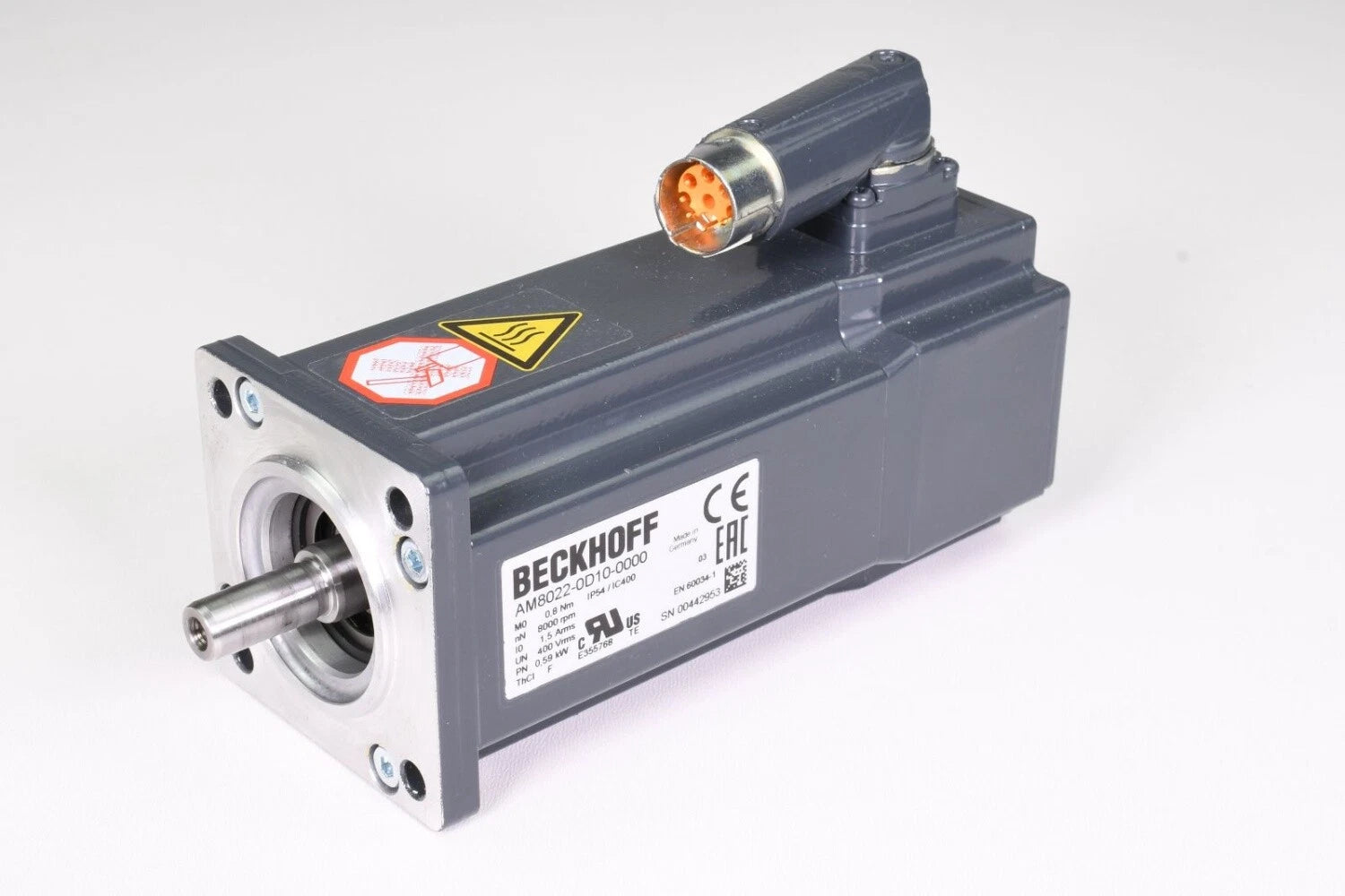 AM8022-0D10-0000 | Beckhoff 400–480 V High-Speed Servo Motor with OCT