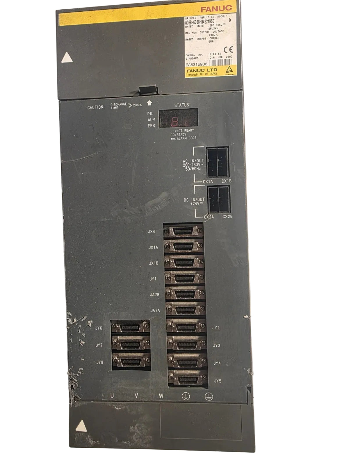 A06B-6088-H422#H501 | Fanuc Alpha SPM-22 Type 3 Spindle Module CE Approved