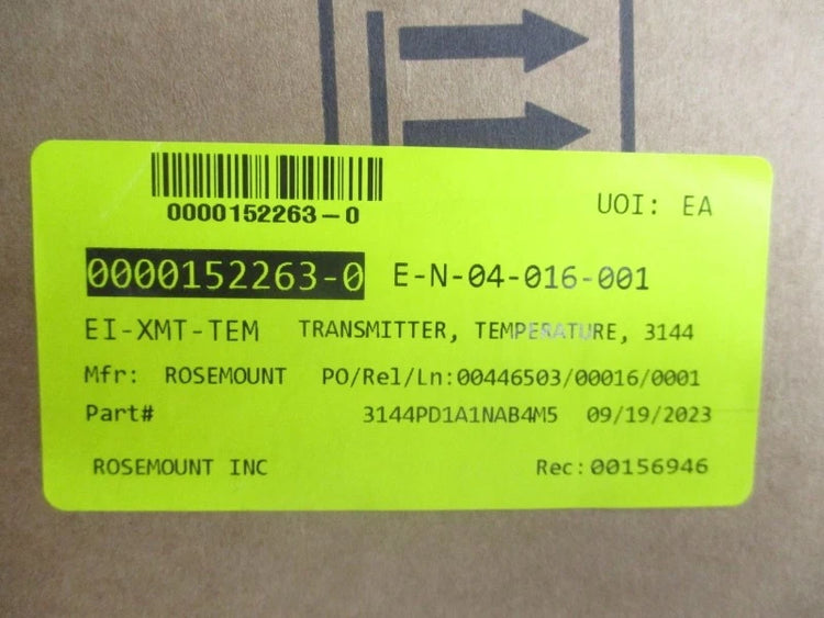 Rosemount 3144PD1A1NAB4M5 Smart Temperature Transmitter with HART Communication