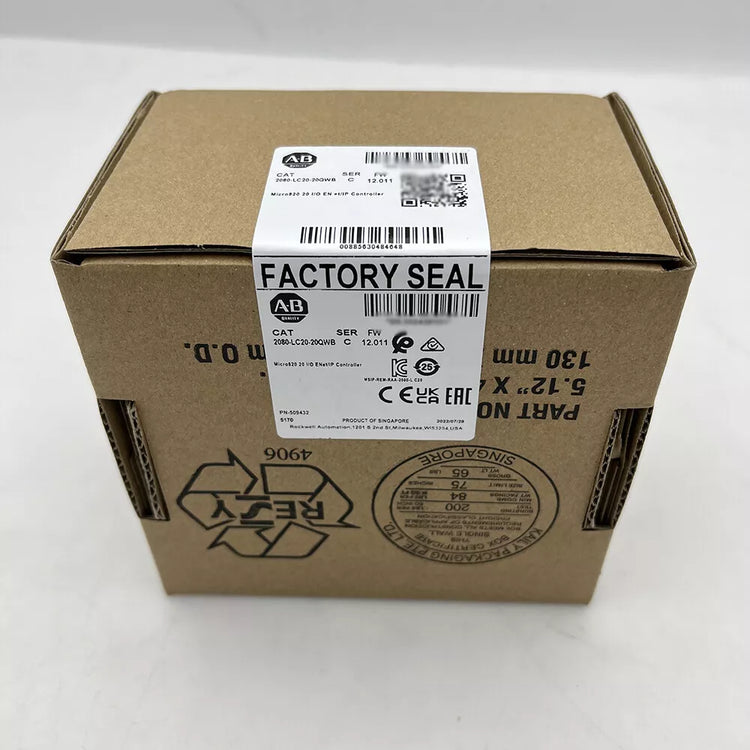 2080-LC20-20QWB | Allen-Bradley Micro820 Controller, 12-In/8-Out, DC Power