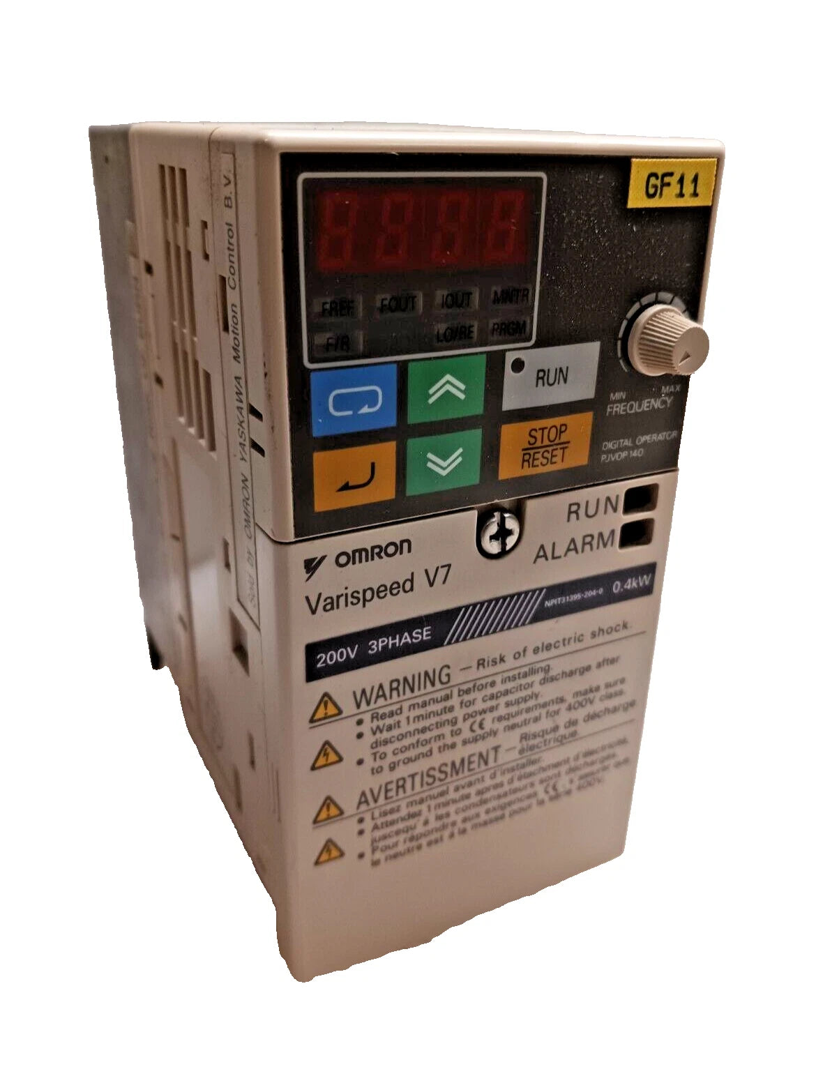 CIMR-V7AZ20P4 | Yaskawa Varispeed V7 AC Drive 0.4kW 200–230VAC