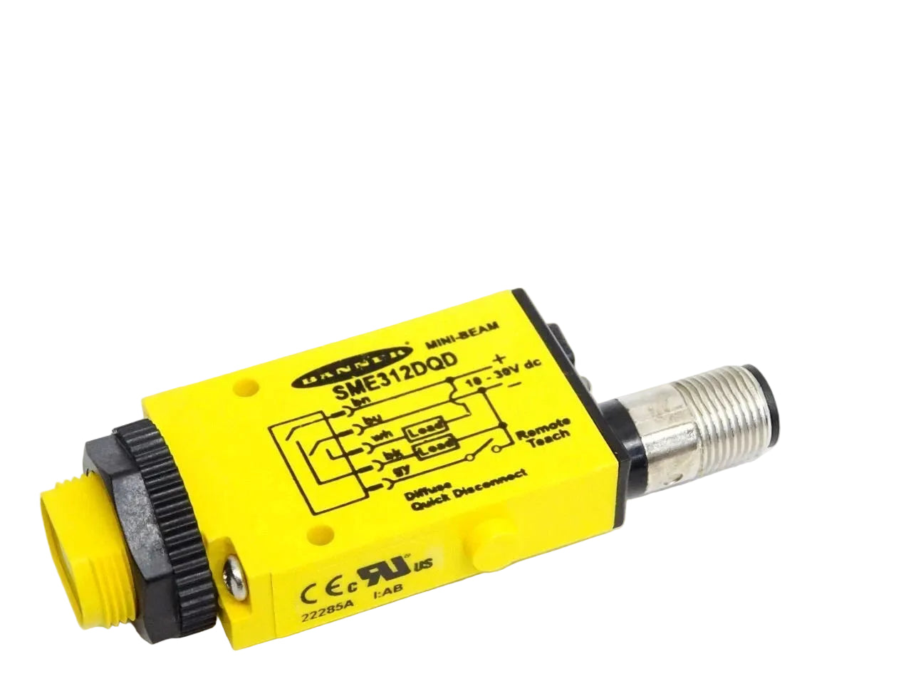 SME312DQD | Banner Engineering MINI-BEAM Diffuse Photoelectric Sensor, 380 mm