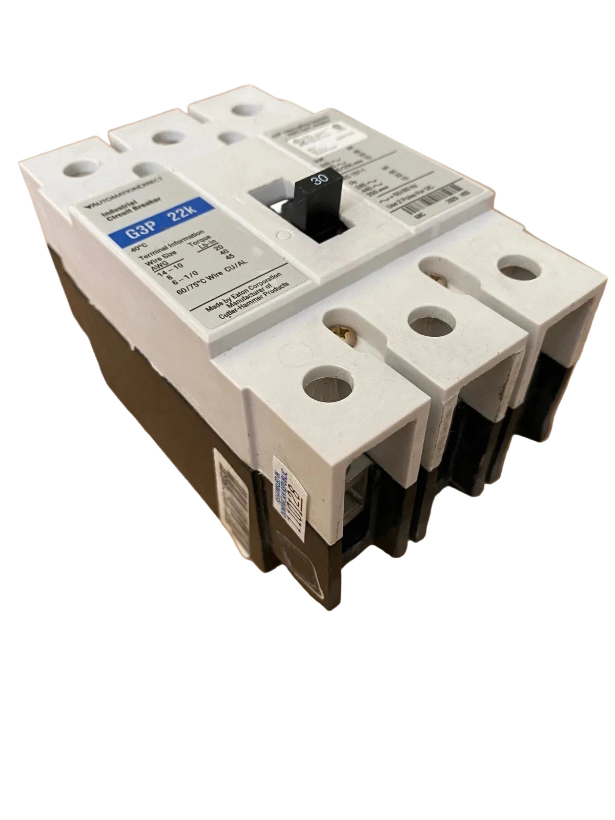 G3P-030 | Automation Direct 30A 3-Pole Molded Case Circuit Breaker 480VAC