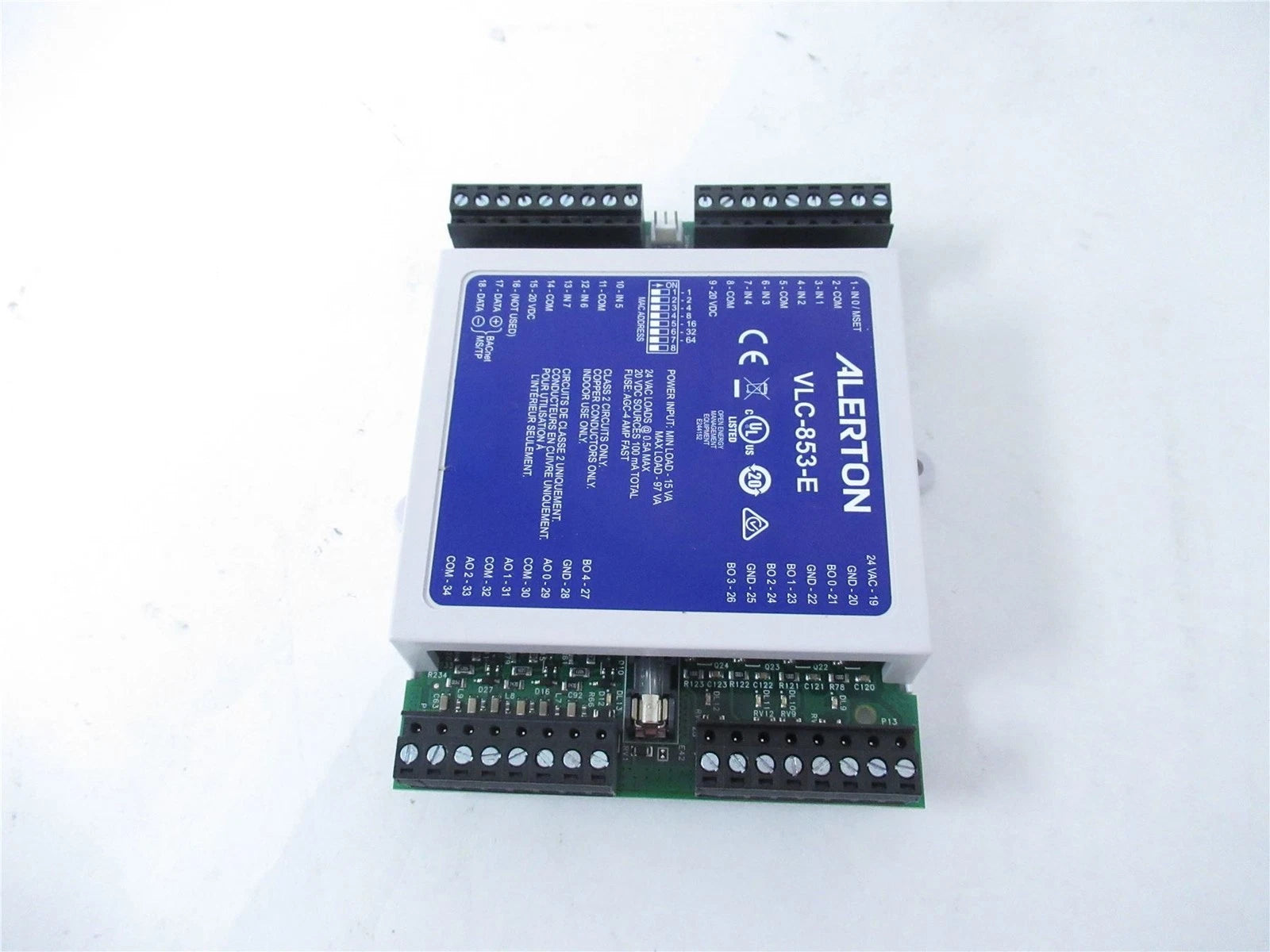 Alerton VLC-853-E VisualLogic BACnet MS/TP Field Controller with 8 Universal Inputs