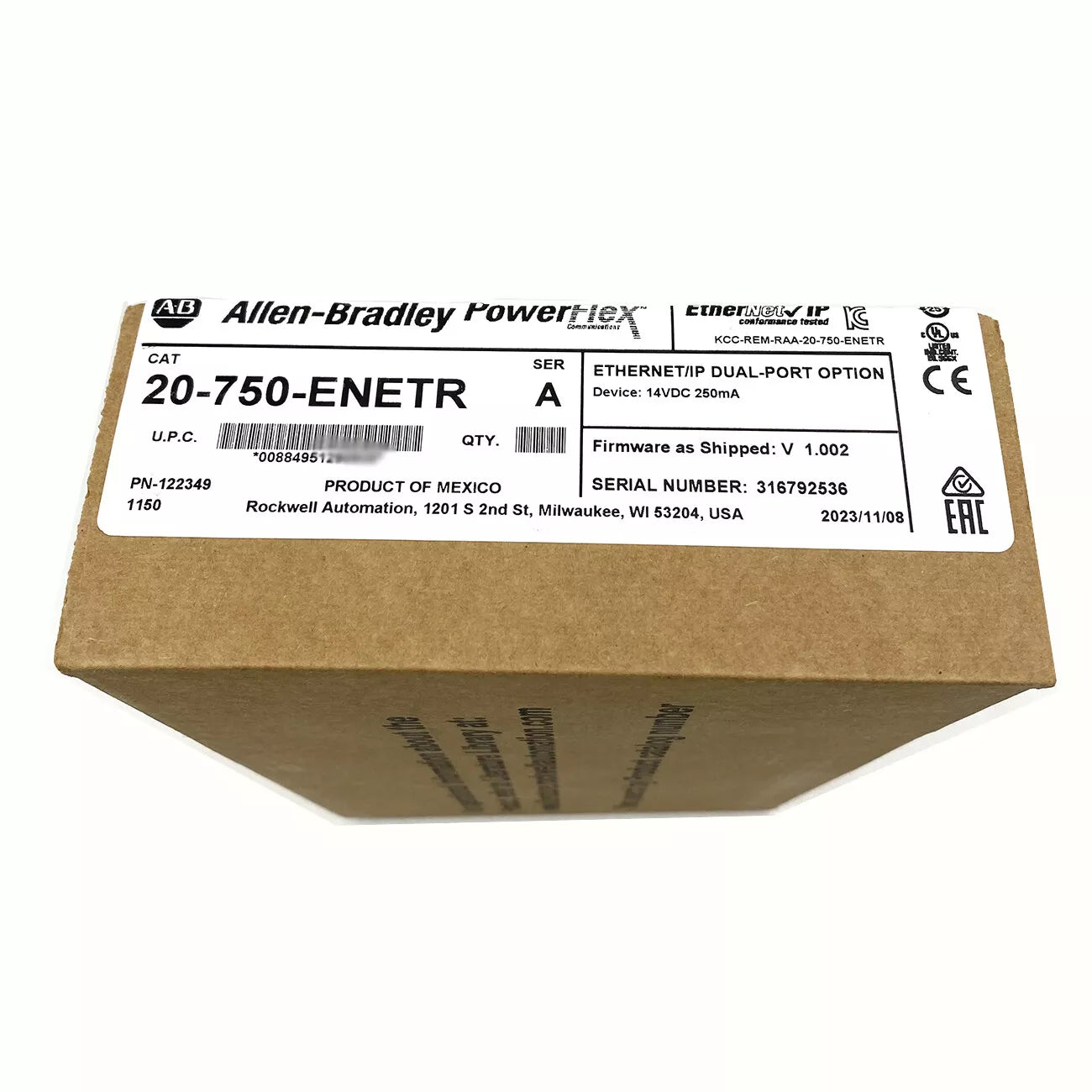 20-750-ENETR | Allen-Bradley PowerFlex 750 Dual-port EtherNet Module
