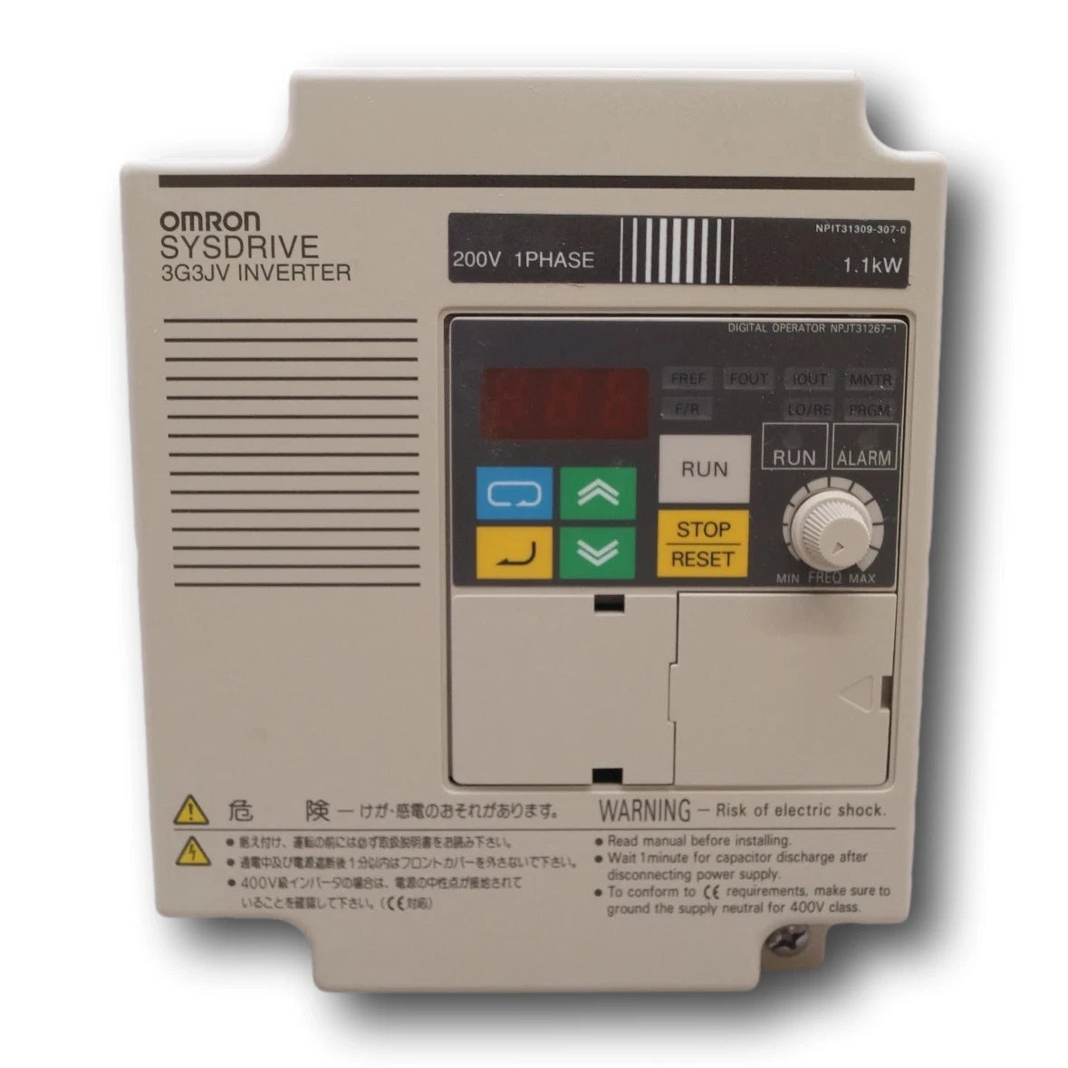 Omron 3G3JV-AB007 SYSDRIVE VFD Inverter 1.1kW 200–240VAC Single Phase