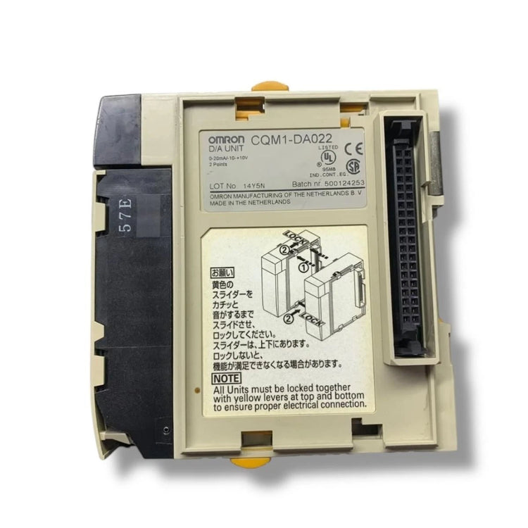 Omron CQM1-DA022 PLC Analog Output Module 2-Channel ±10V / 0-20mA