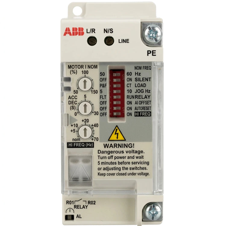 ABB ACS55-01E-02A2-1 0.37kW 1/2HP 110-120V Micro AC Drive with Filter