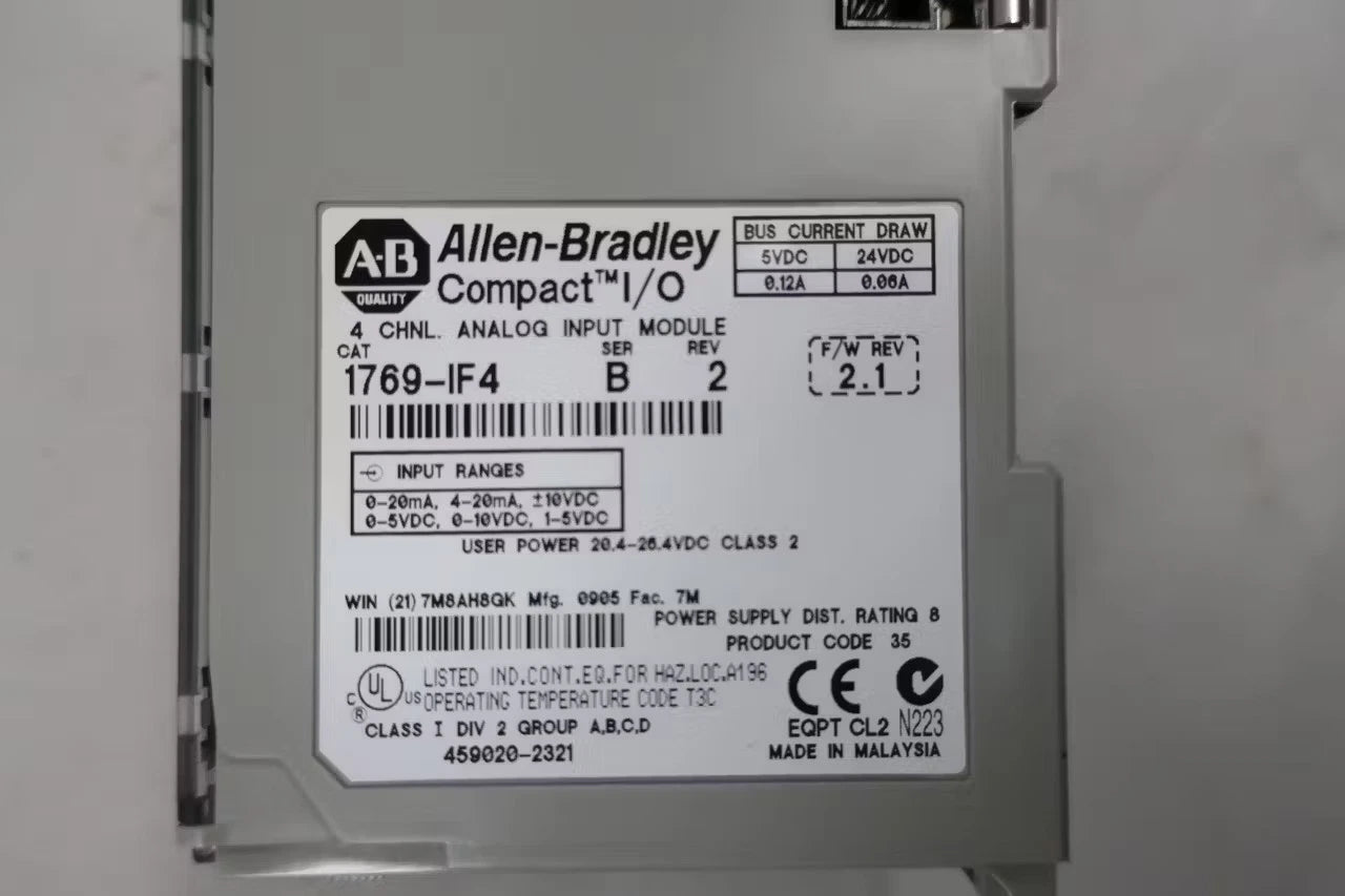 1769-IF4 | Allen-Bradley CompactLogix 4-Ch Analog Current/Voltage Input Module