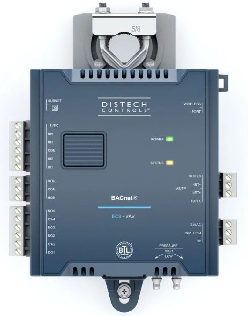 Distech Controls CDIB-VAXX-IMP-10 Programmable BACnet VAV Controller with Built-In Actuator