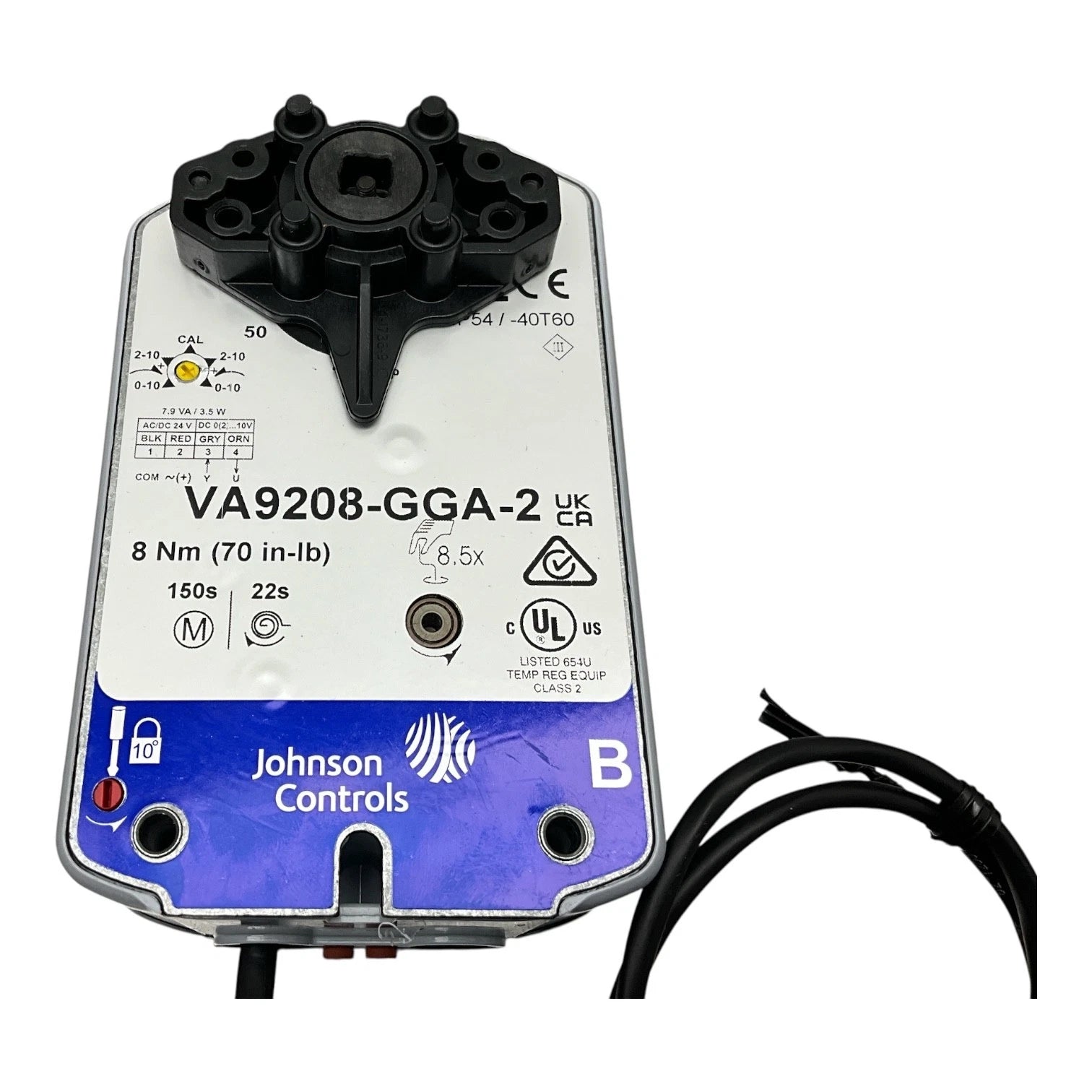 Johnson Controls VA9208-GGA-2 Proportional Spring Return Valve Actuator