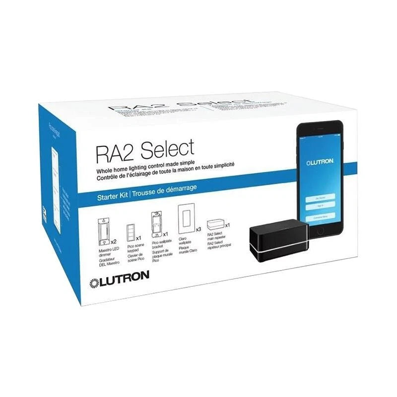 RR-SEL-KIT-1 | Lutron RA2 Select Starter Kit with Main Repeater and Pico Remote White