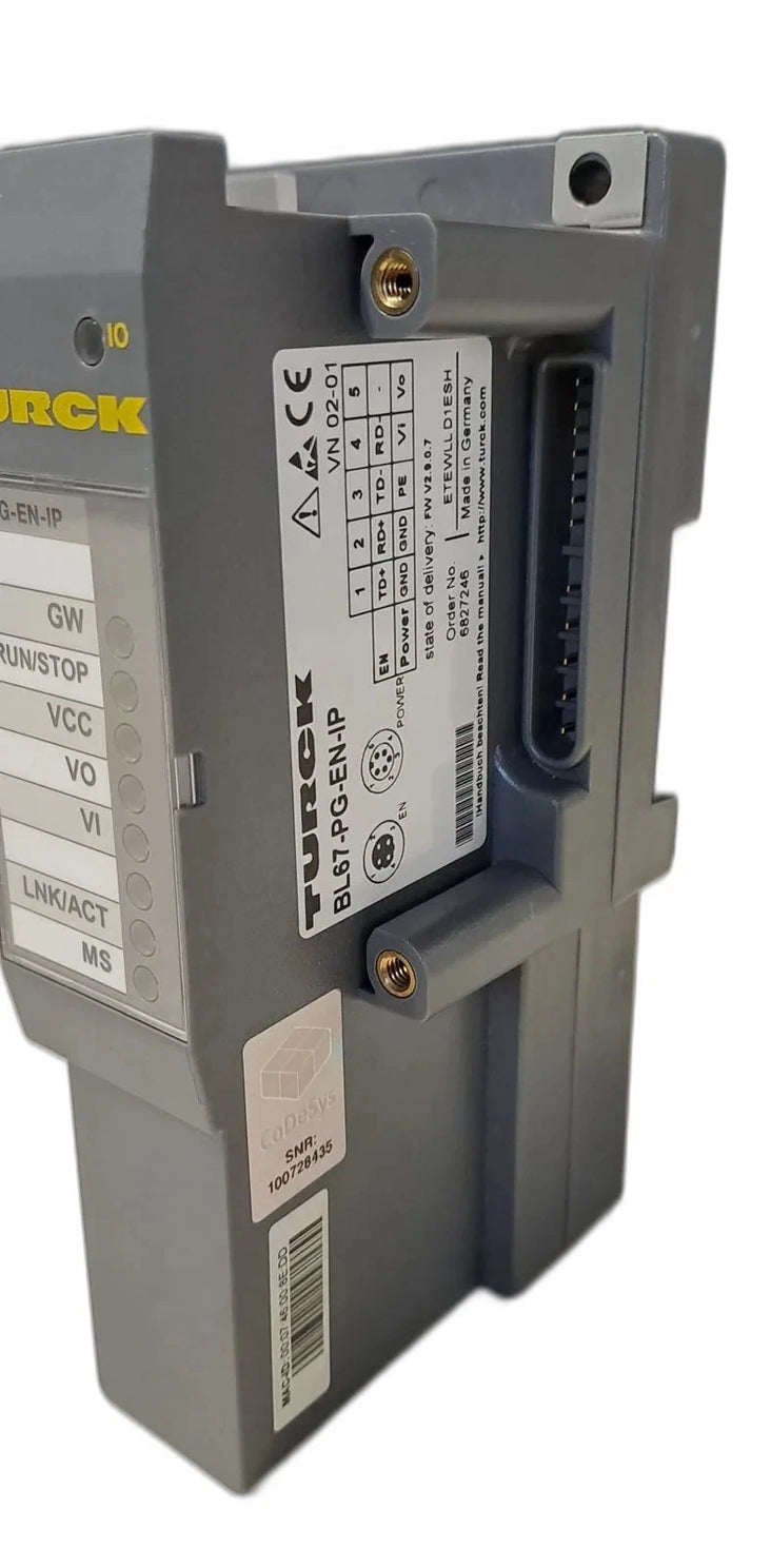 BL67-PG-EN-IP | Turck Programmable EtherNet/IP Module for BL67 I/O Systems