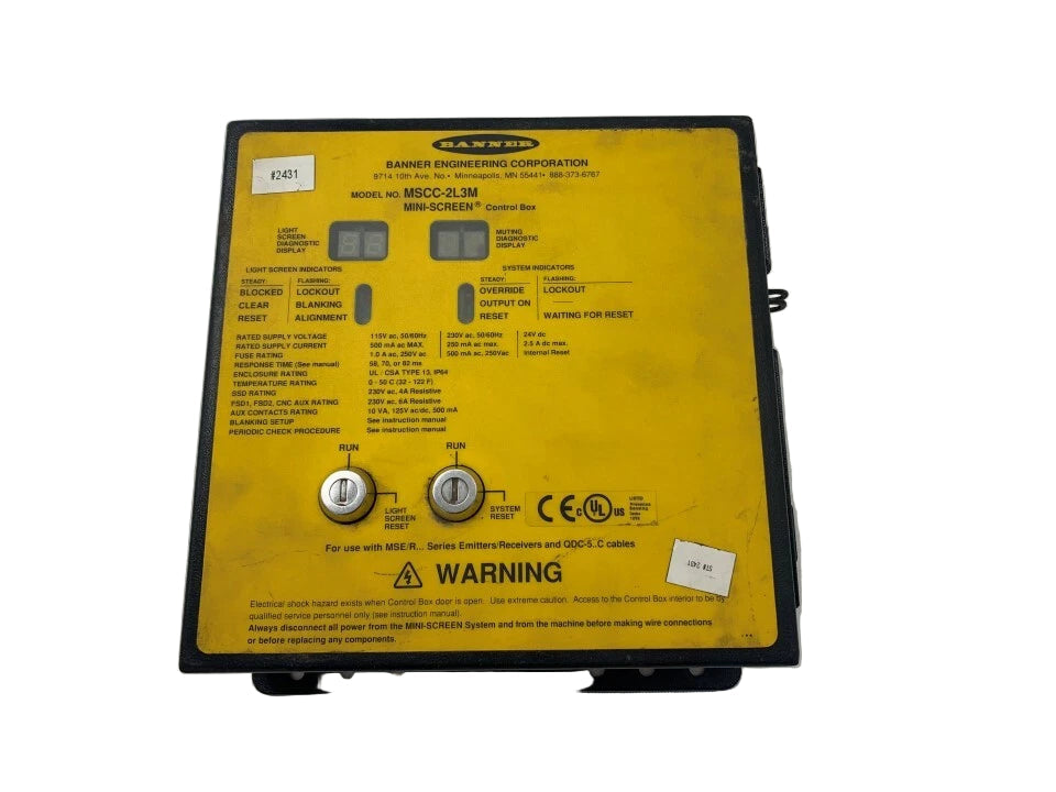 MSCC-2L3M | Banner Safety Control Box