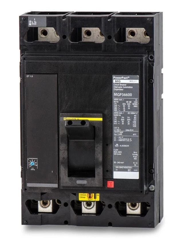 Square D MGP36600 PowerPact M-Frame 600A 3-Pole 600V Electronic Molded Case Circuit Breaker