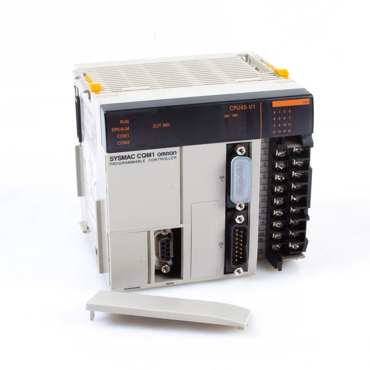 CQM1-CPU45-EV1 | Omron SYSMAC CQM1 PLC CPU Module With PA203 Power Supply 24VDC 16 Points