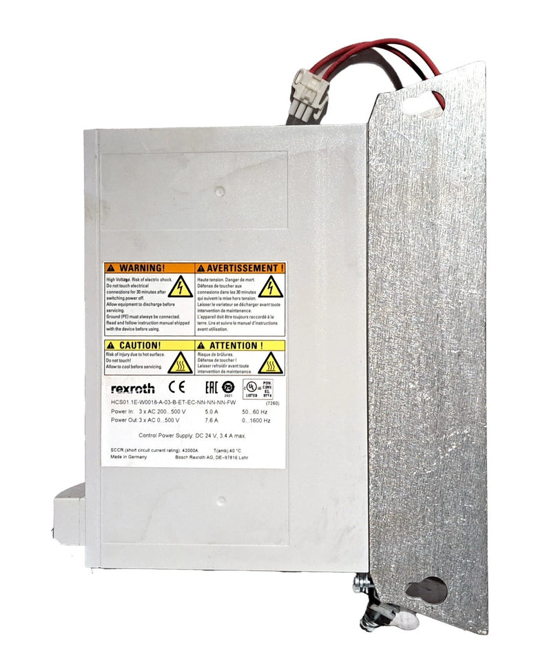 HCS01.1E-W0018-A-03-B-ET-EC-NN-NN-NN-FW | Bosch Rexroth IndraDrive CS 18 A Servo Drive