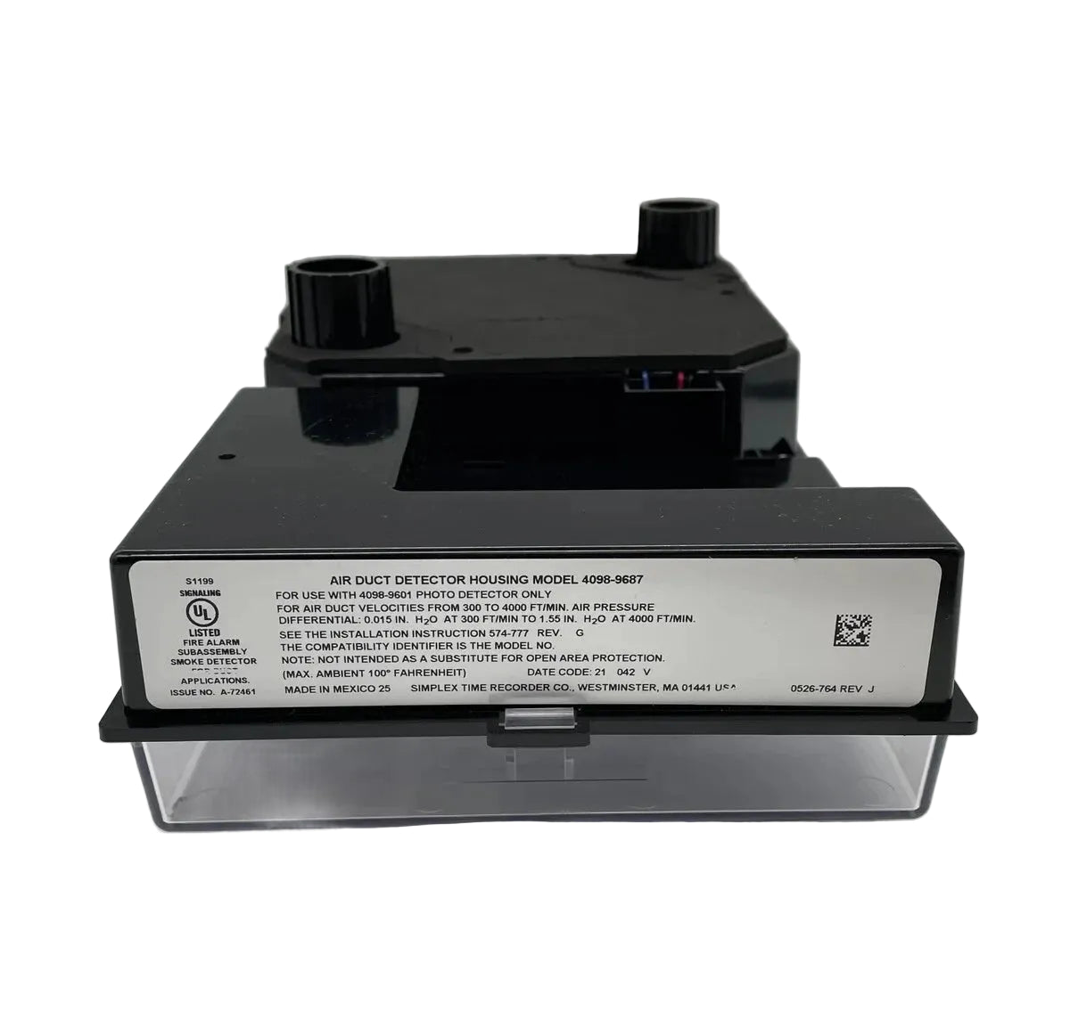 4098-9687 | Simplex Stand-Alone Duct Detector with TrueAlarm Smoke Detection
