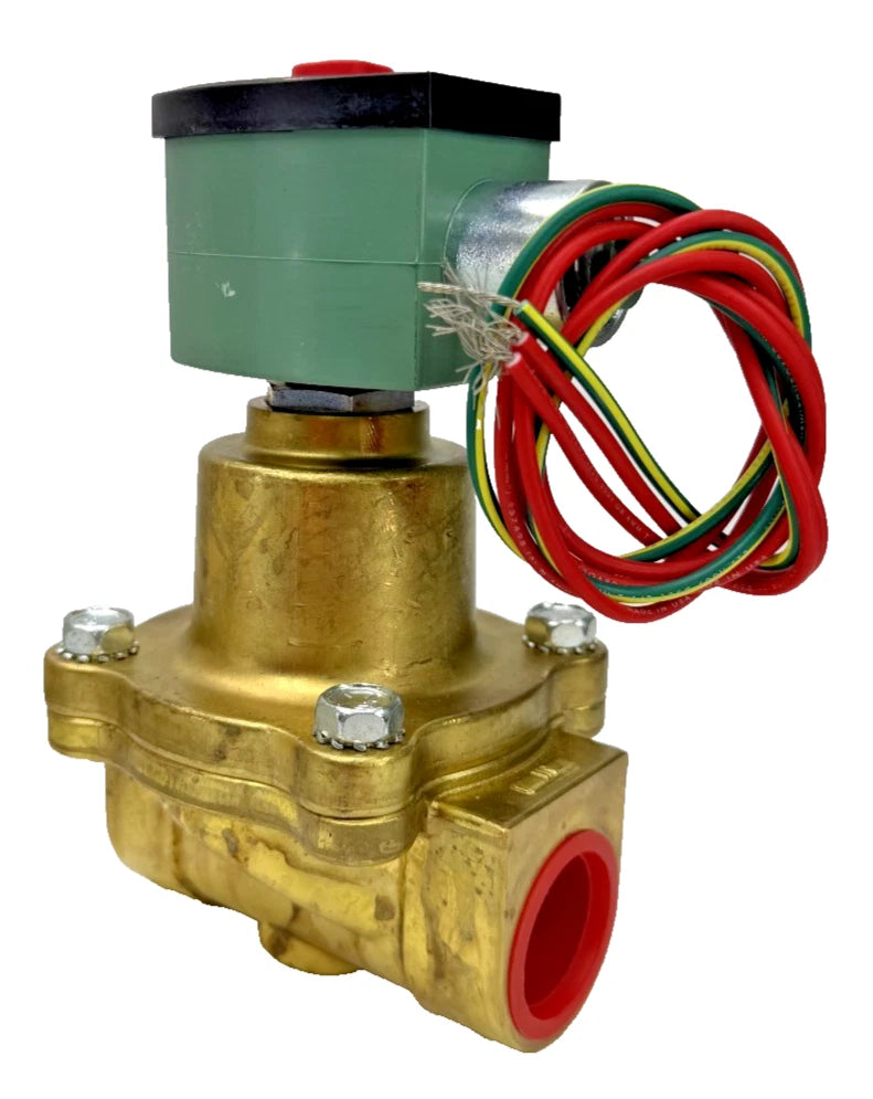 ASCO 8210G027 Series 8210 2-Way Normally Closed 1 Inch Brass Solenoid Valve
