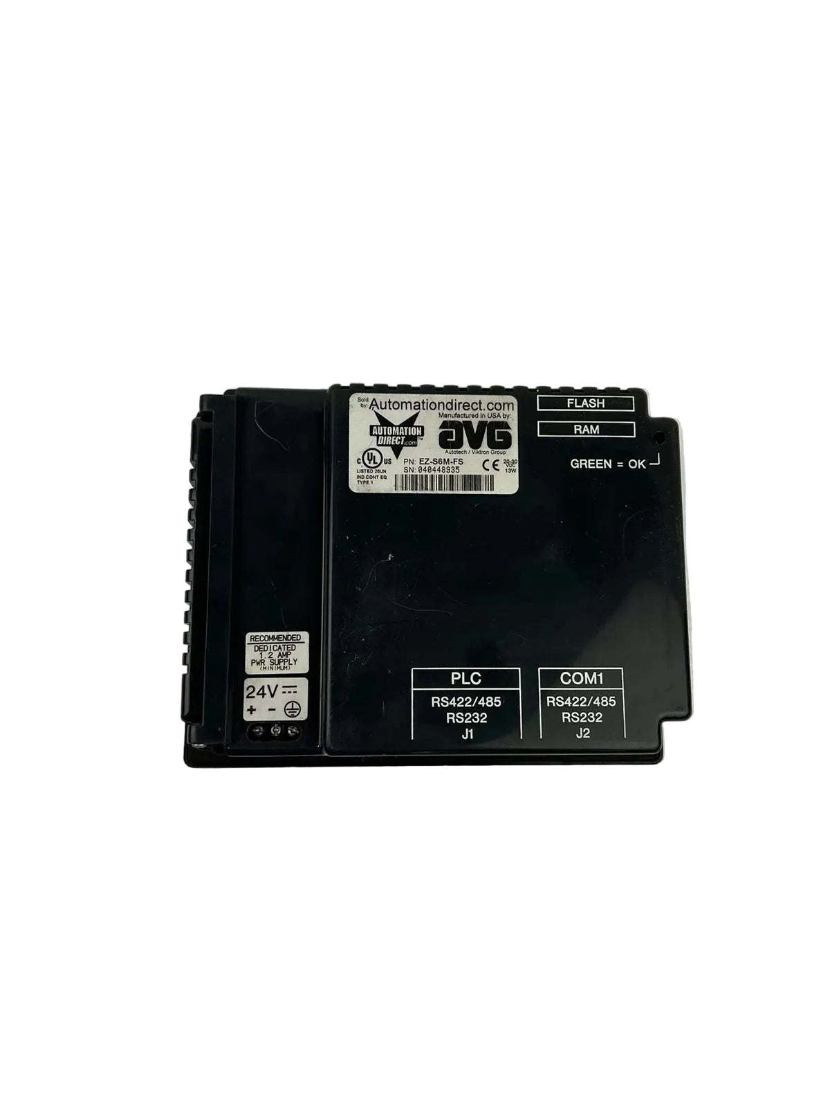 EZ-S6M-FS | Automation Direct 6" Monochrome EZ Touch Operator Interface Panel 24VDC