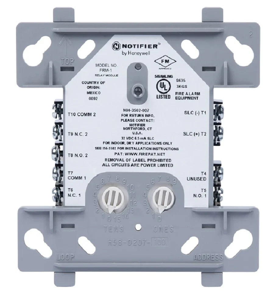 FRM-1-BP | Notifier Relay Control Module Pack of 10 for Fire Alarm Systems