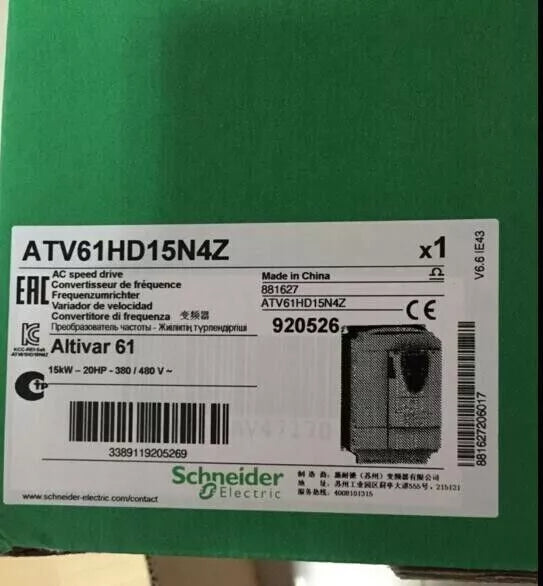 ATV61HD22N4Z | Schneider Electric Variable speed drive, ATV61, 5.5kW, 7.5HP, 380...480V, 0.1…599Hz, CANopen, Modbus