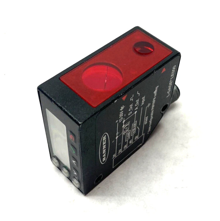 LE550IQ | Banner Engineering Laser Displacement Sensor 100–1000 mm, 4–20 mA Output