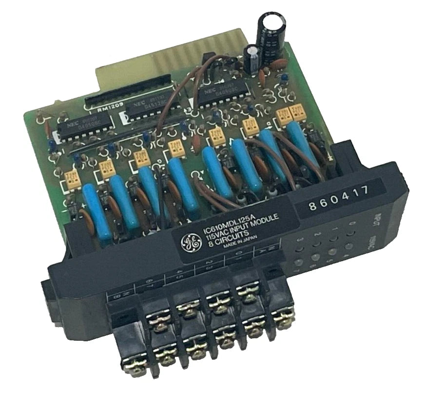 GE Fanuc IC610MDL125A Series One 8-Point 115VAC PLC Input Module