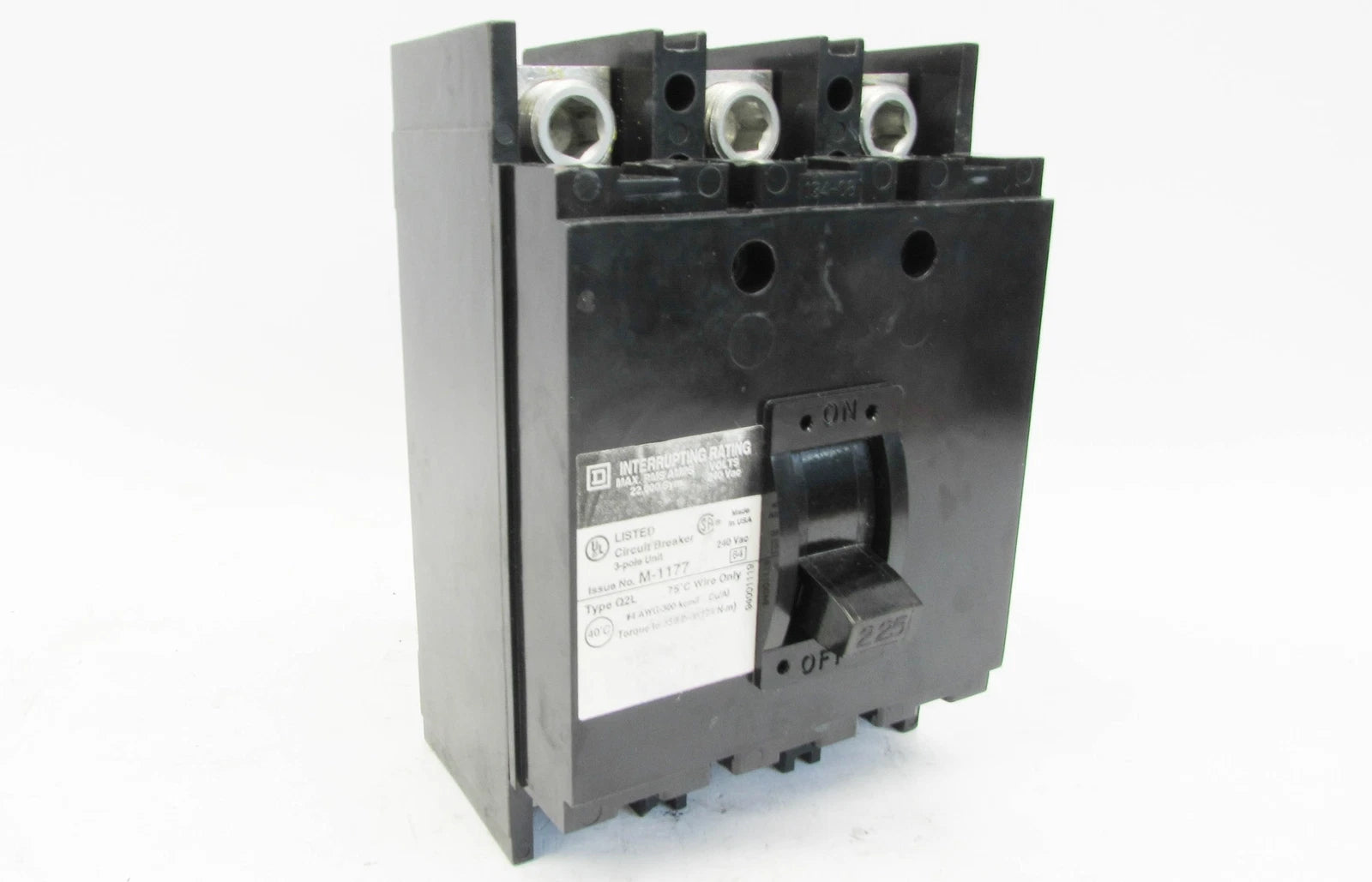Q2M32255700 | Square D 3-Pole 225A 240VAC Molded Case Circuit Breaker
