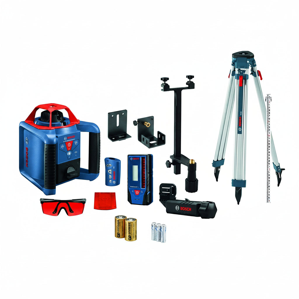 Bosch GRL1000-20HVK Self-Leveling Rotary Laser Kit with Receiver and Tripod
