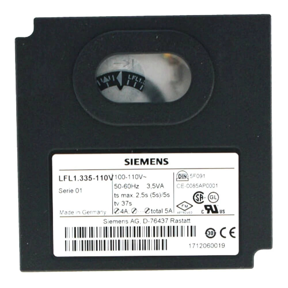 Siemens LFL1.335-110V Gas Burner Control 120VAC 5A Flame Safeguard Controller