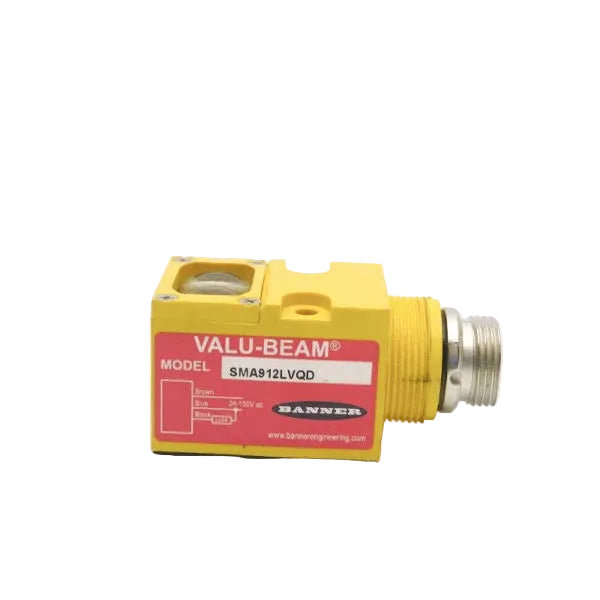 SMA912LVQD | Banner Engineering Retroreflective Photoelectric Sensor 9 m AC