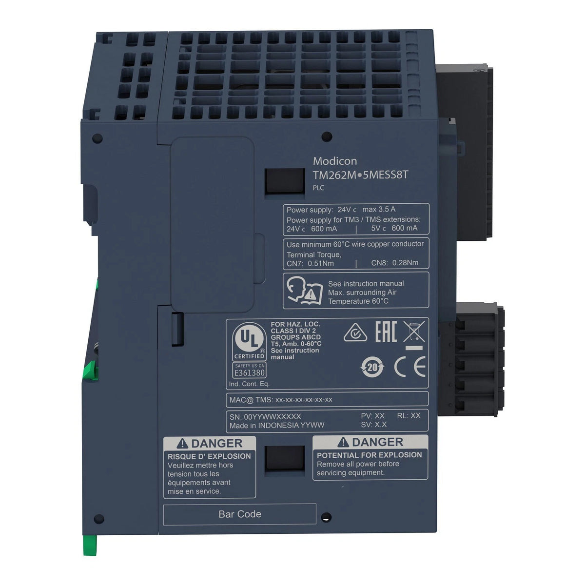 Schneider Electric TM262M25MESS8T Modicon M262 8-Axis Motion Controller