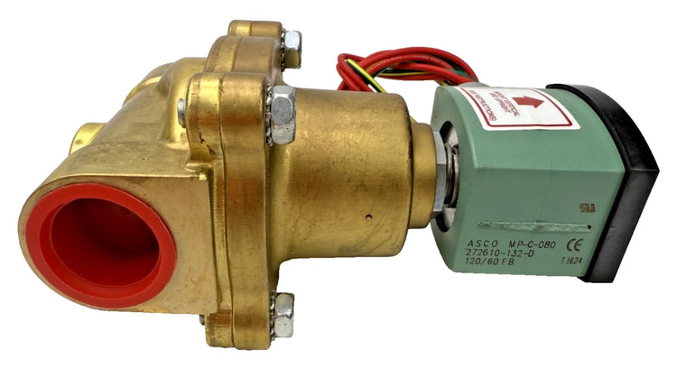 ASCO 8210G027 Series 8210 2-Way Normally Closed 1 Inch Brass Solenoid Valve