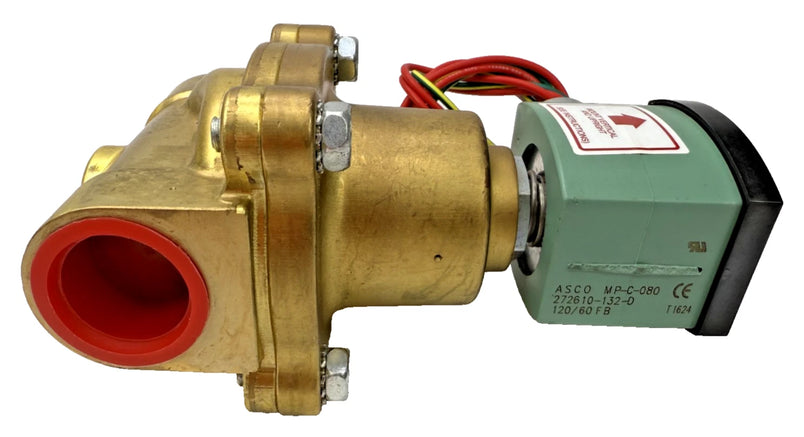 ASCO 8210G027 Series 8210 2-Way Normally Closed 1 Inch Brass Solenoid Valve