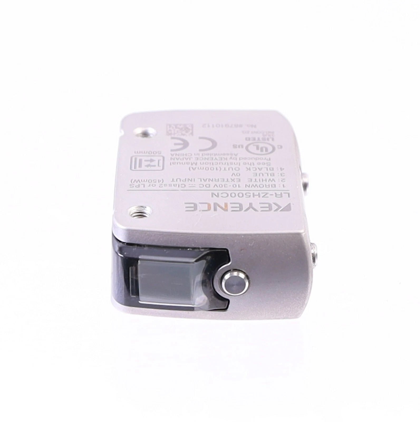 LR-ZH500CN | Keyence NPN CMOS Laser Sensor, 35–500 mm Range, Rectangular, M8 Connector