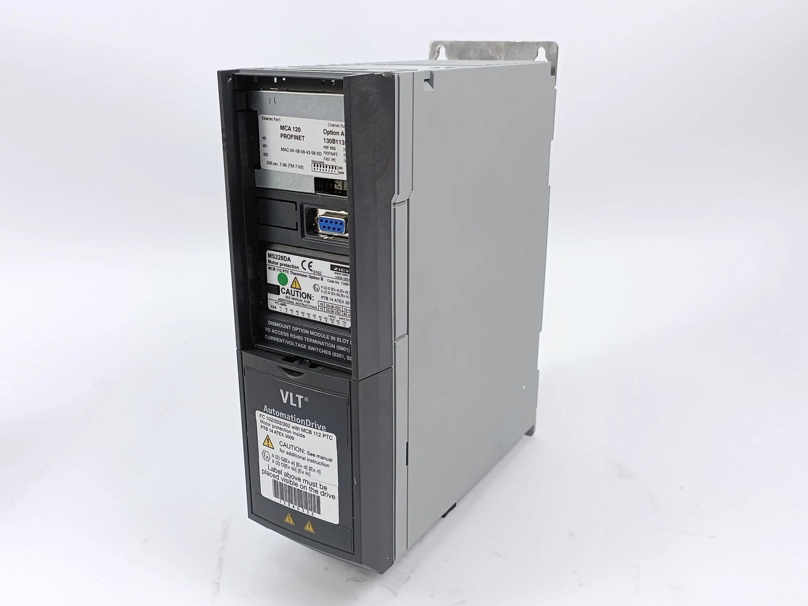 Danfoss FC-302P1K5T5E20H1 VLT AutomationDrive VFD 1.5kW 2HP 380-500V 3-Phase