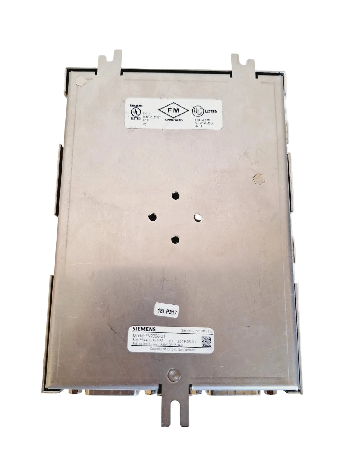 Siemens FN2006-U1 Single-Mode Fiber-Optic Interface Module for Fire Alarm Networks