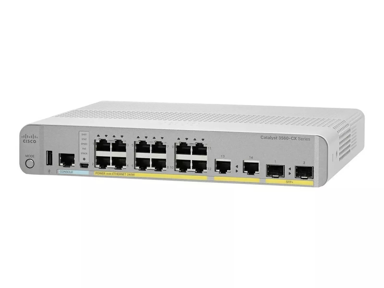 WS-C3560CX-12PD-S | Cisco Catalyst 3560-CX 12 Port PoE 10G Uplinks IP Switch