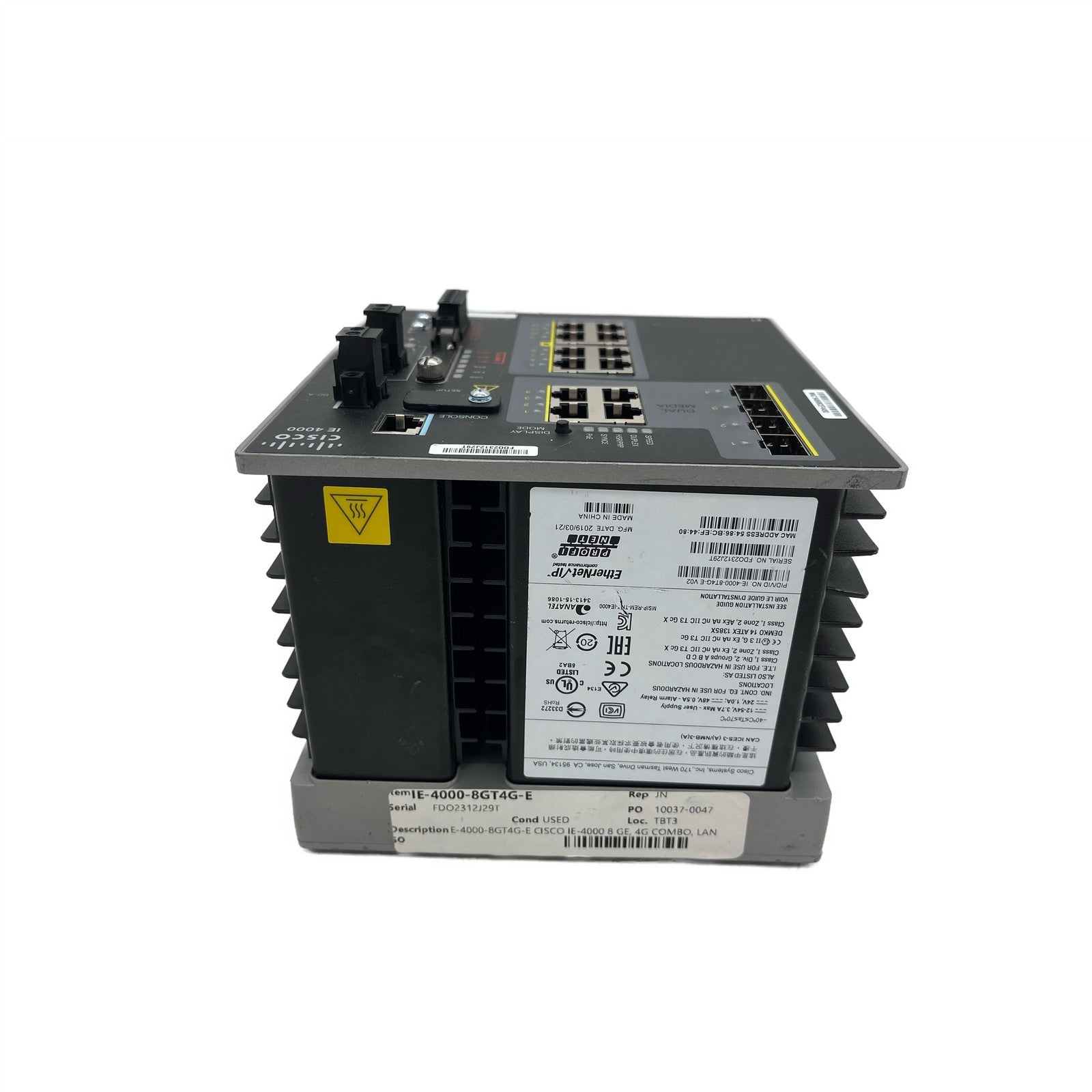 Cisco IE-4000-8GT4G-E Industrial Ethernet Managed Gigabit Switch